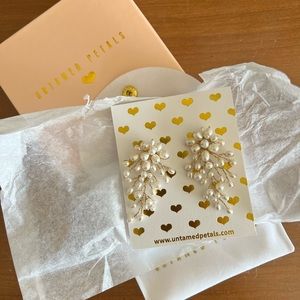 Untamed Petals Moore earrings (Never worn)